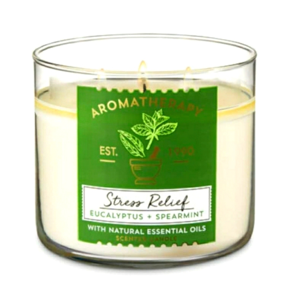 EUCALYPTUS SPEARMINT "STRESS RELIEF" 3-WICK CANDLE
